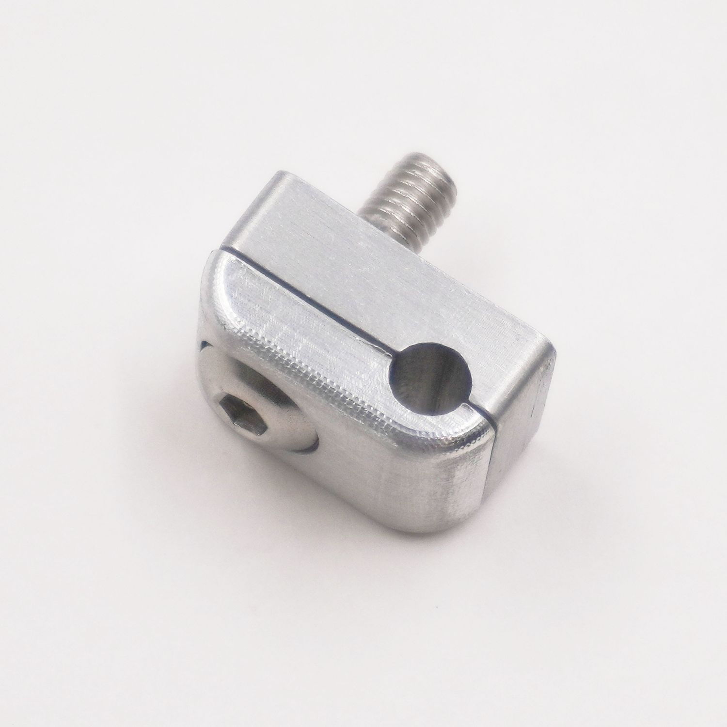 Billet Aluminum Non-Floating Single Line Clamp - .187&quot; - 8101