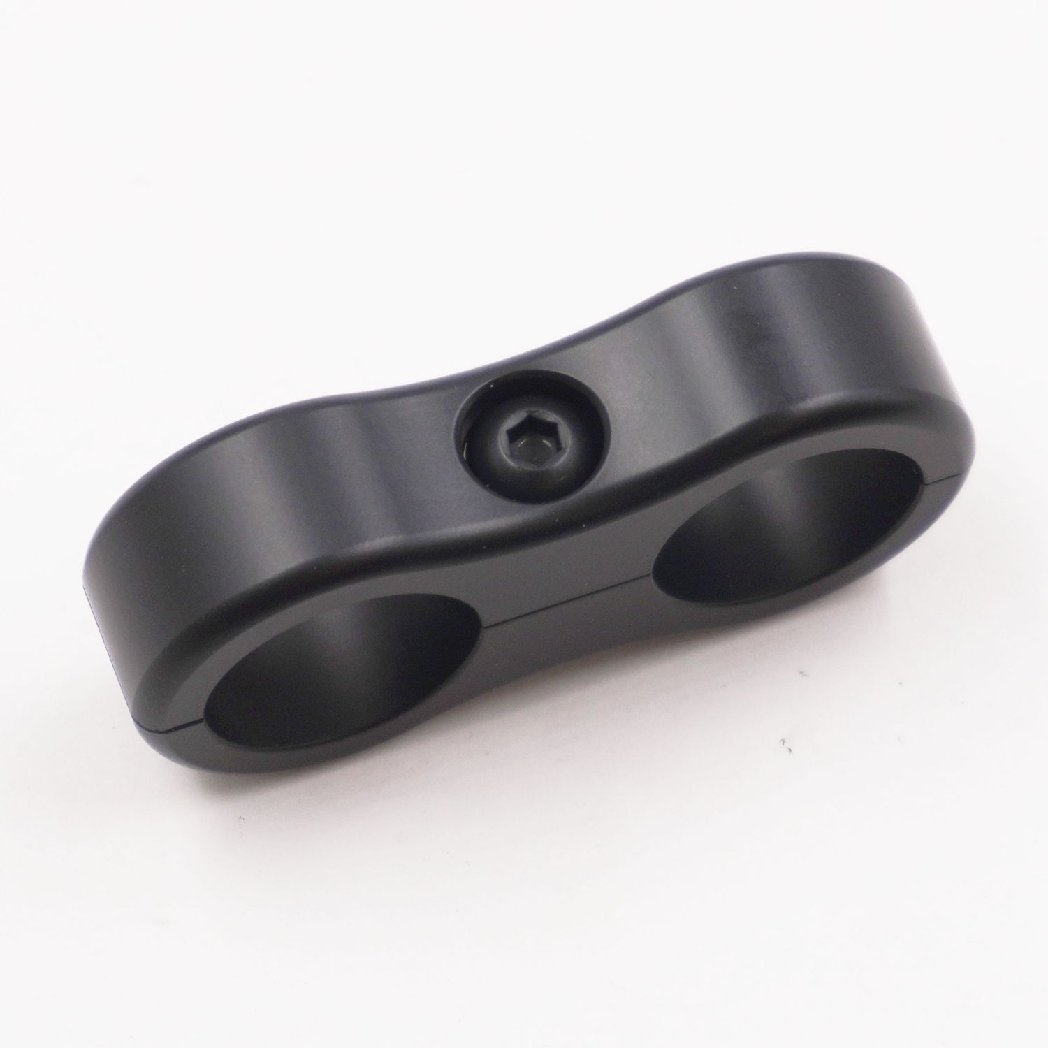 Pure Stealth Billet Aluminum Floating Double Line Clamp - .750&quot; x .750&quot; - X8307