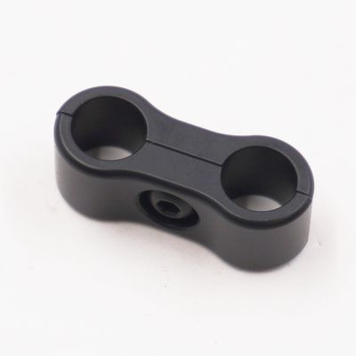 Pure Stealth Billet Aluminum Floating Double Line Clamp - .430&quot; x .430&quot; - X8303