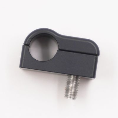 Pure Stealth Billet Aluminum Non-Floating Single Line Clamp - .430&quot; - X8104