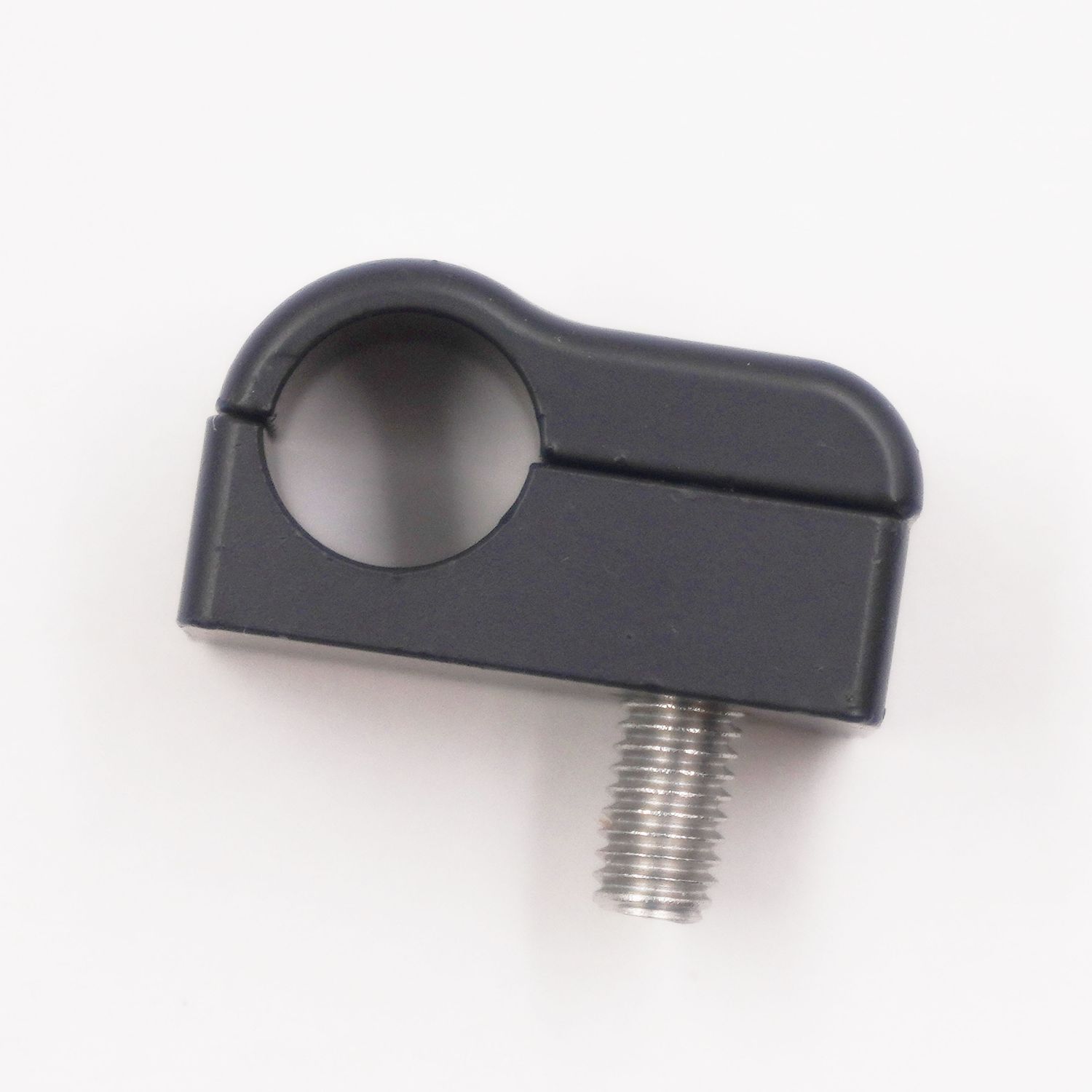 Pure Stealth Billet Aluminum Non-Floating Single Line Clamp - .430&quot; - X8104