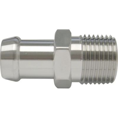 1/2&quot; NPT x 5/8&quot; Heater Hose Barb Adapter Fitting- 1 3/16&quot; Length (Stainless Steel) - 501002-SUR