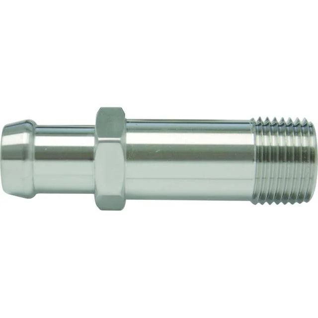 1/2&quot; NPT x 5/8&quot; Heater Hose Barb Adapter Fitting - 2 7/8&quot; Length (Stainless Steel)- 50101-SUR