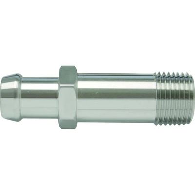 1/2&quot; NPT x 5/8&quot; Heater Hose Barb Adapter Fitting - 2 7/8&quot; Length (Stainless Steel)- 50101-SUR