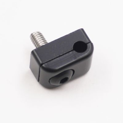 Pure Stealth Billet Aluminum Non-Floating Single Line Clamp - .187&quot; - X8101