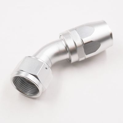 -16 AN 45° Radiator Hose End - Polished - 16AN45-HE
