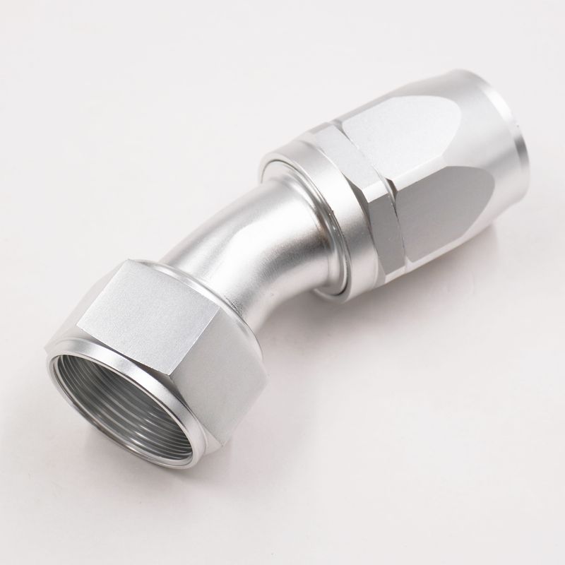 -20 AN 30° Radiator Hose End - Polished - 20AN30-HE