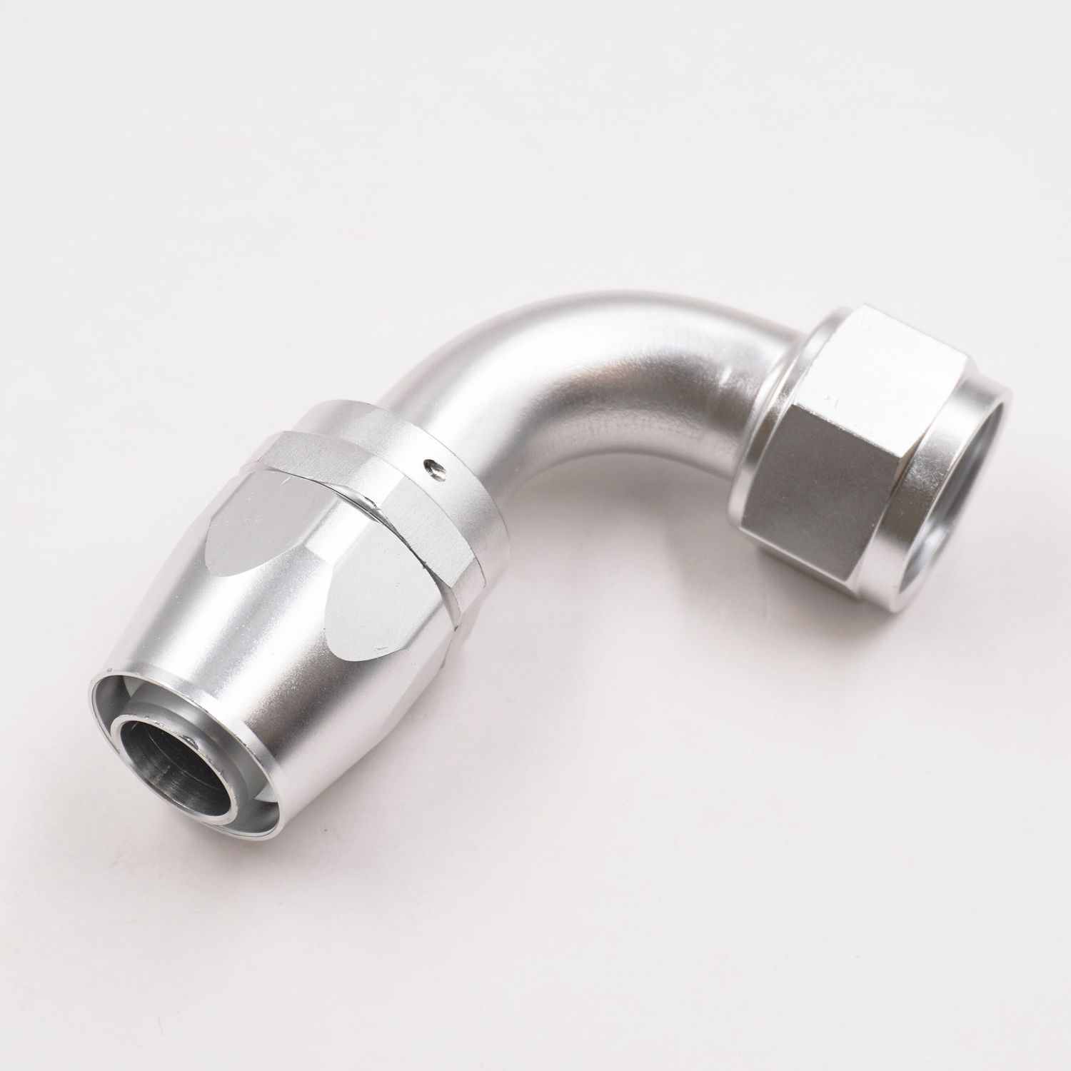-16 AN 90° Radiator Hose End - Polished  - 16AN90-HE