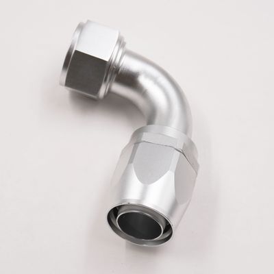 -20 AN 90° Radiator Hose End - Polished - 20AN90-HE