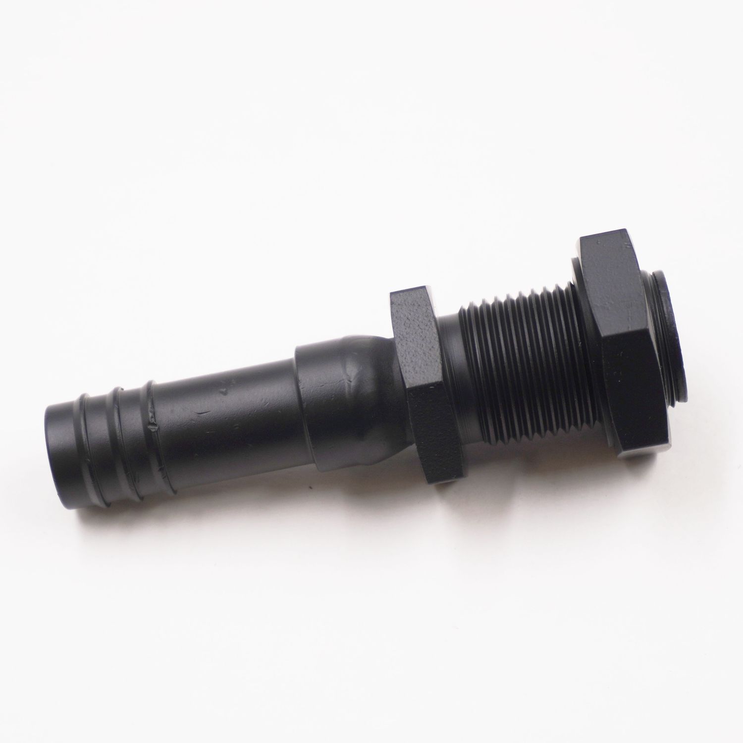 Pure Stealth #10 Male O-ring Bulkhead x 5/8&quot; Heater Hose Adapter Fitting (Straight) - X34215-VUG