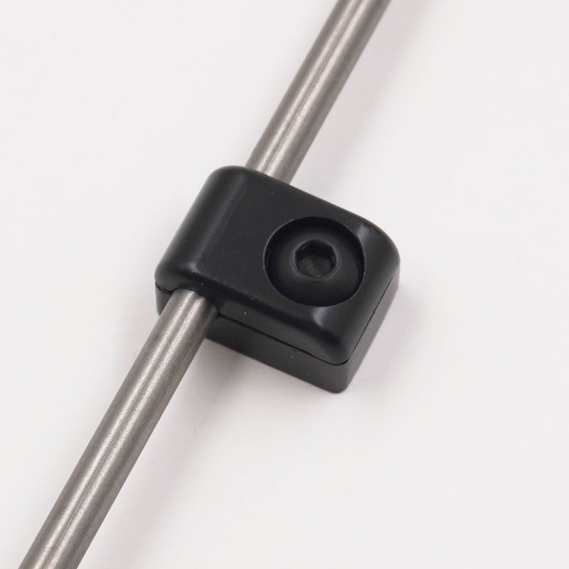 Pure Stealth Billet Aluminum Non-Floating Single Line Clamp - .187&quot; - X8101
