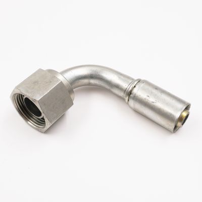 #12 Female O-Ring x #10 Reduced Barrier 90 Degree Hose End - 355340