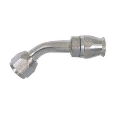 45 Degree Aeroquip Braided Stainless A/C Hose End Fitting