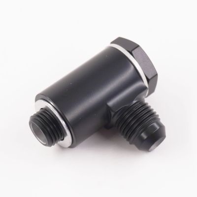 Pure Stealth Single Carburetor Banjo Fitting Assembly: 1/2-20 X -6AN Single Banjo Fitting  W/ Crush Washers- X5252