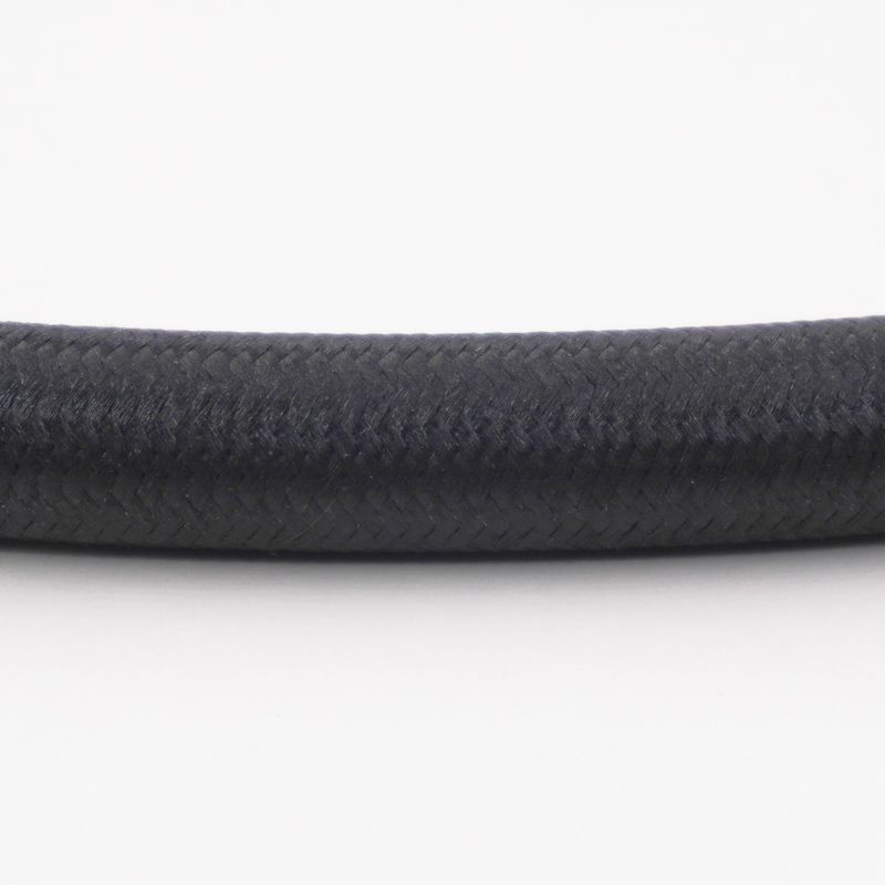Nylon Braided Hose Sample - Stealth Black - X318100