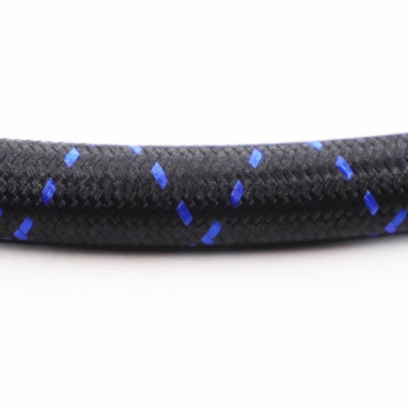 Nylon Braided Hose Sample - Double Blue - X318103