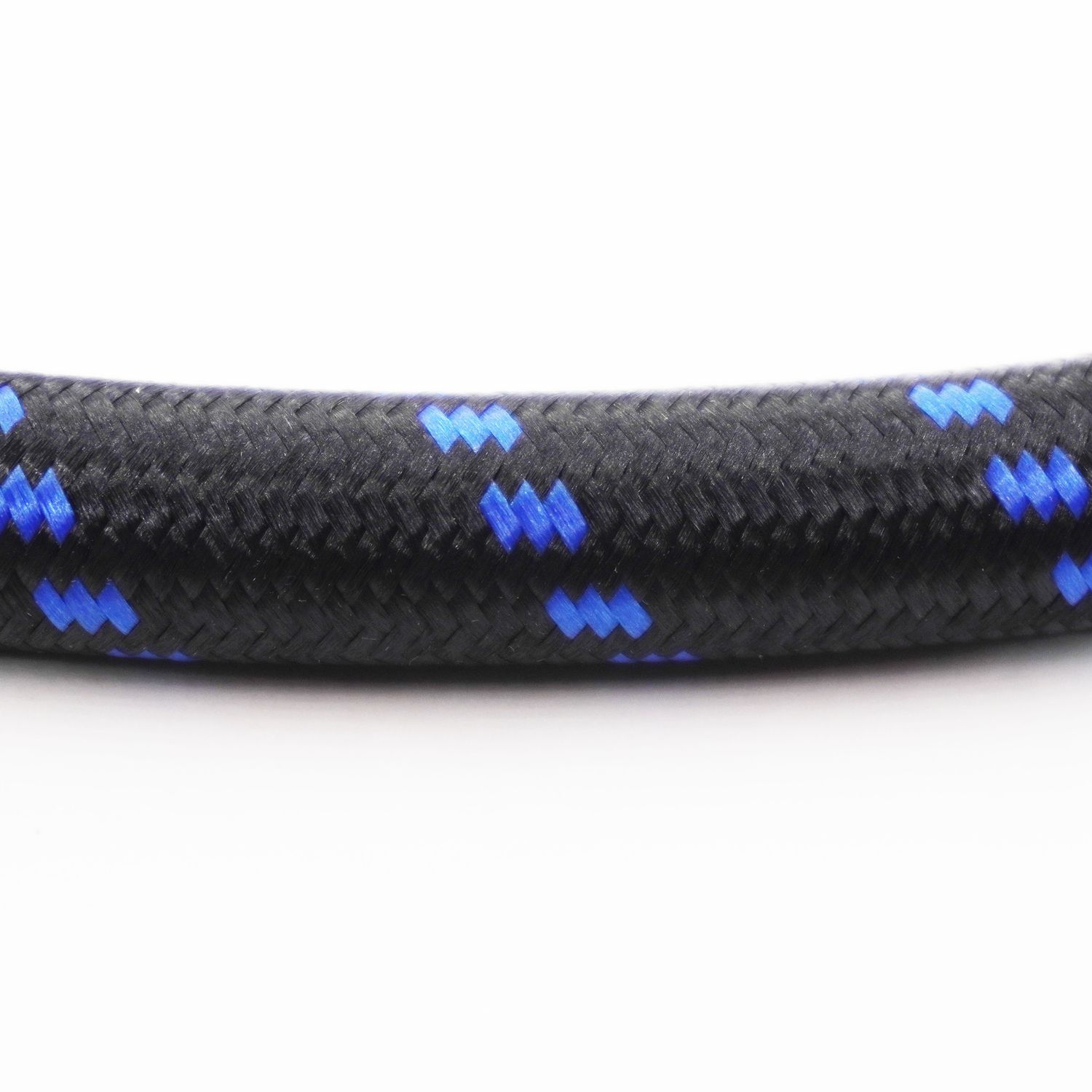 Nylon Braided Hose Sample - Triple Blue - X318104
