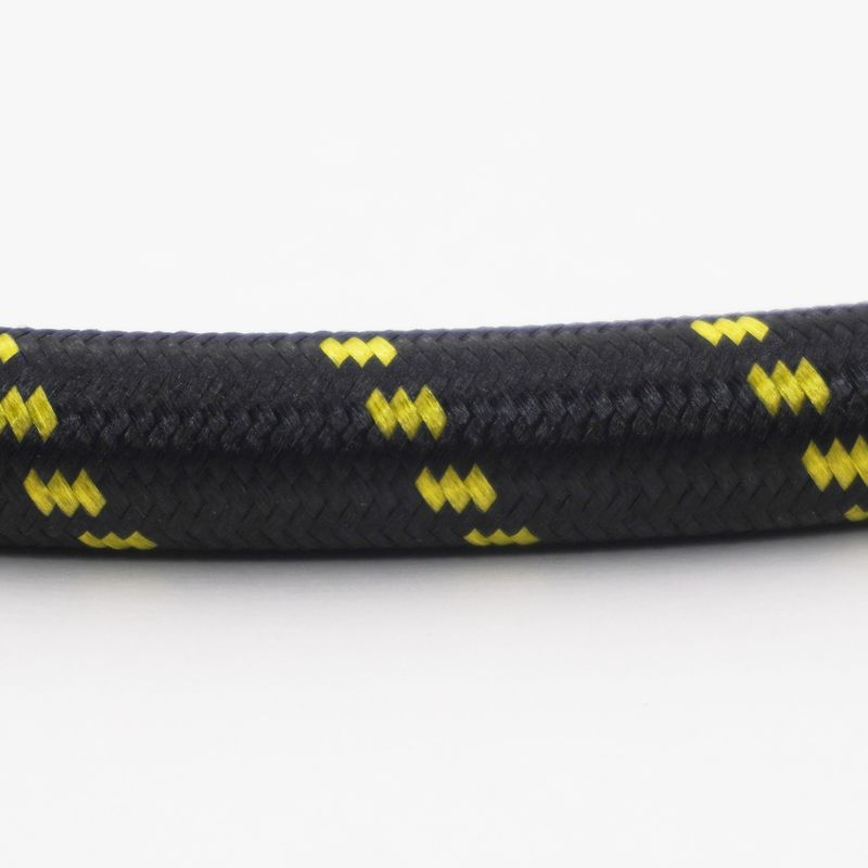 Nylon Braided Hose Sample - Triple Yellow - X318106