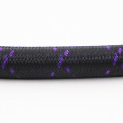 Nylon Braided Hose Sample - Double Purple - X318107