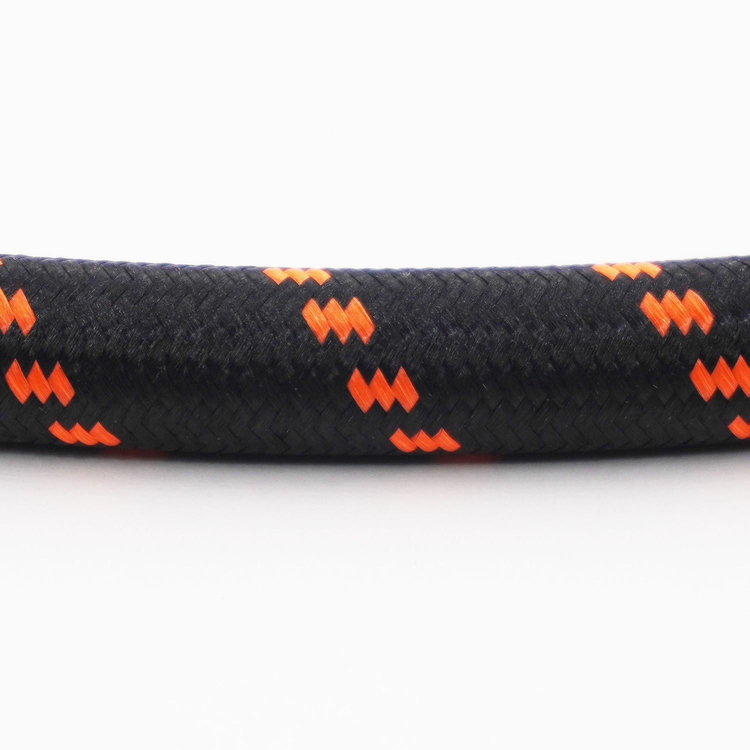 Nylon Braided Hose Sample - Triple Orange - X3181016