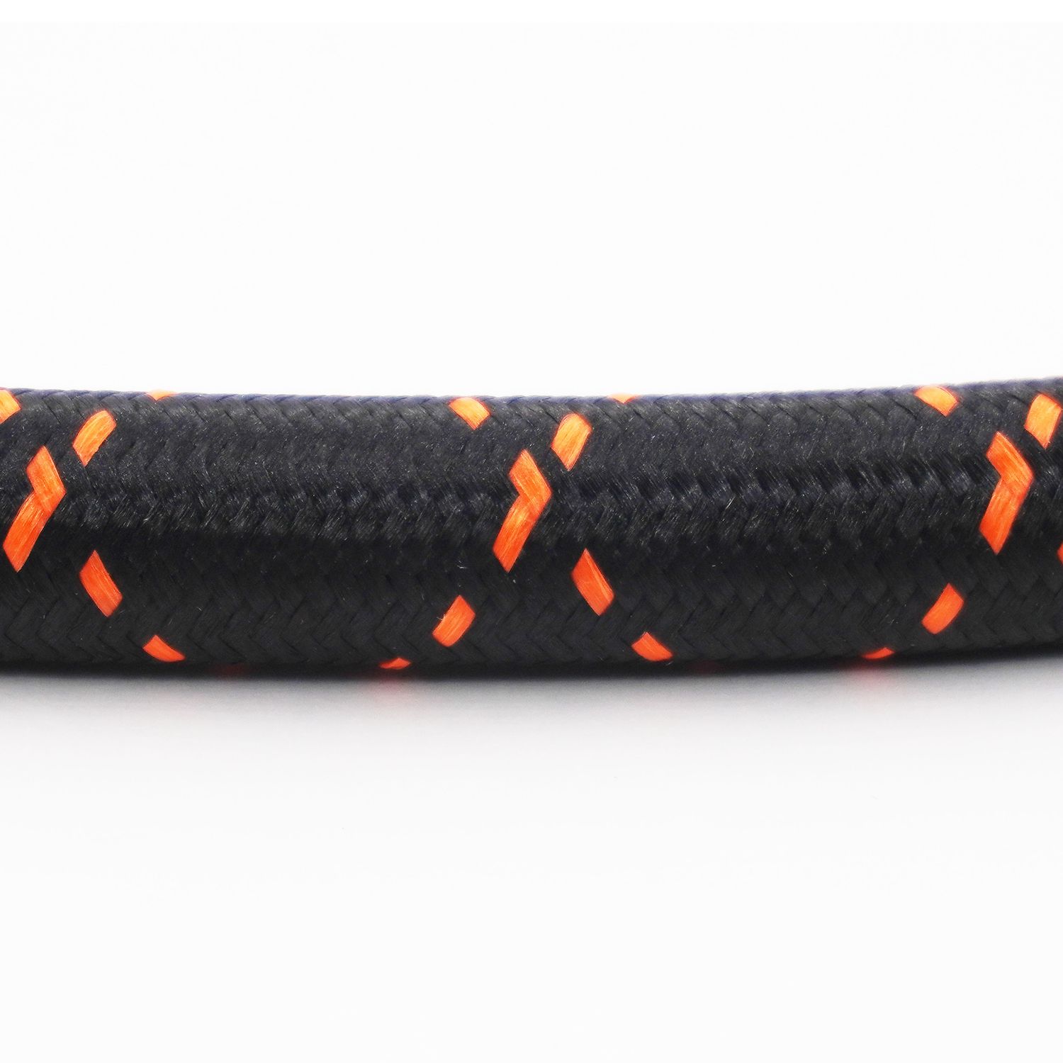 Nylon Braided Hose Sample - Double Orange - X3181015