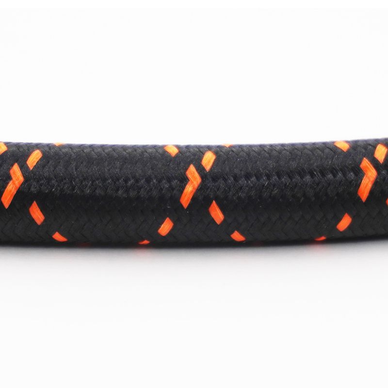 Nylon Braided Hose Sample - Double Orange - X3181015