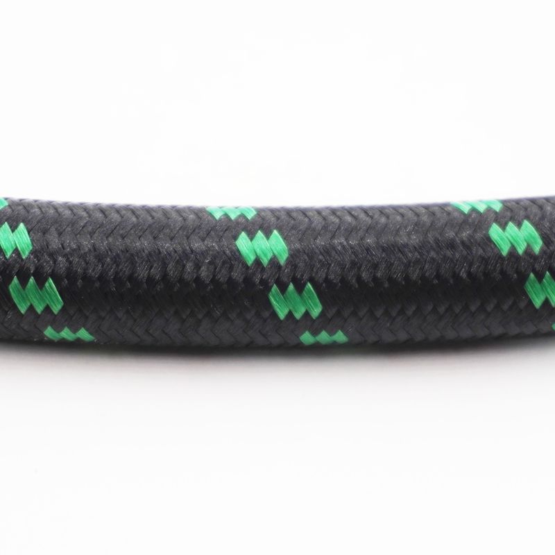 Nylon Braided Hose Sample - Triple Green - X3181020