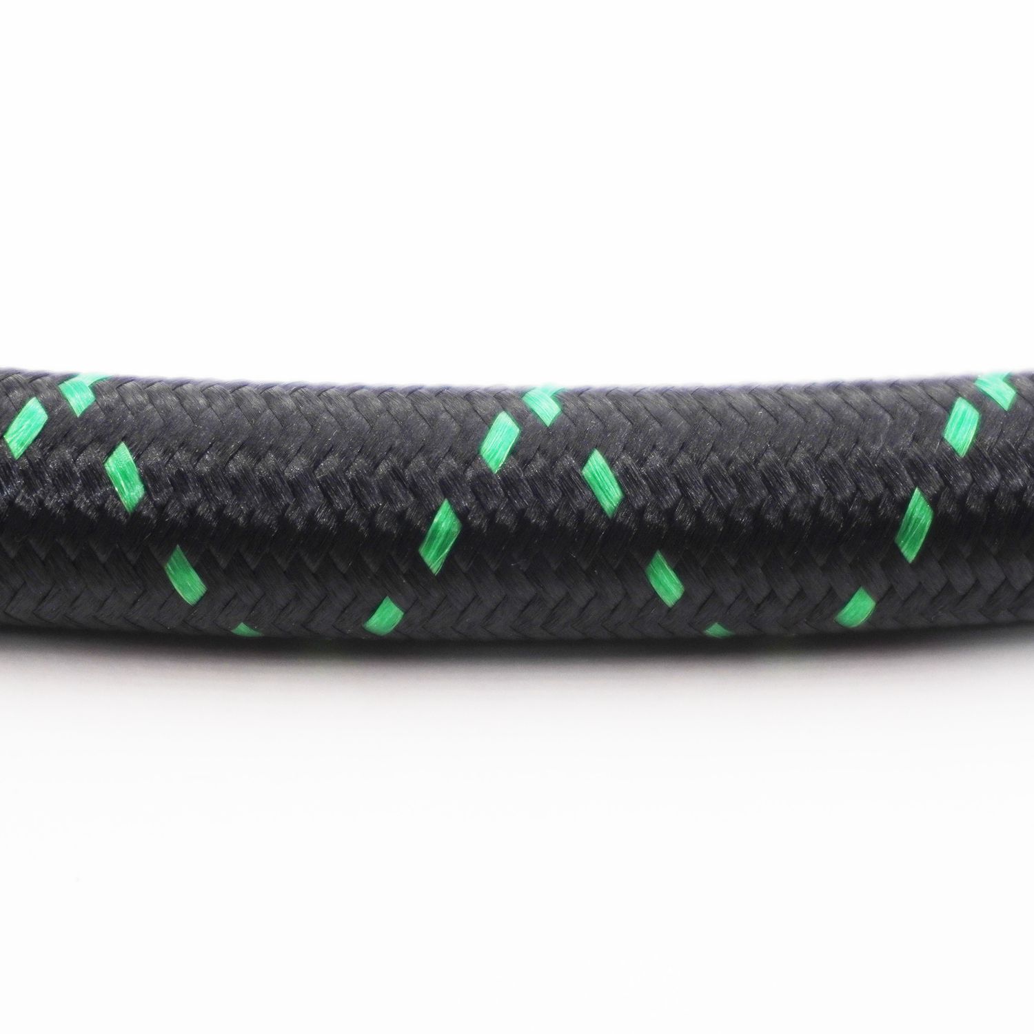 Nylon Braided Hose Sample - Double Green - X3181019
