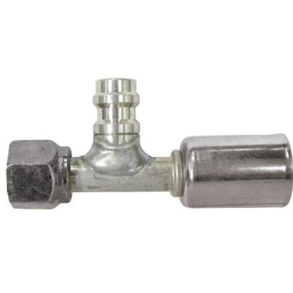 Standard Barrier Straight Beadlock Hose End Fittings w/ Service Port, Size: #10 35513-VUG
