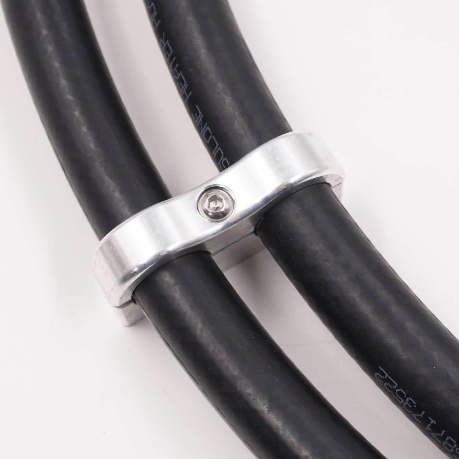 Billet Aluminum Non-Floating Double 5/8&quot; Heater Line Clamp - .875&quot; x .875&quot; - 8206