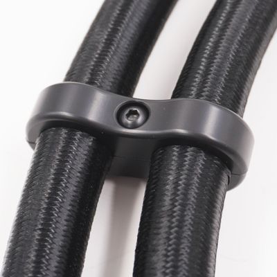 Pure Stealth Billet Aluminum Floating Double 5/8 &quot; Heater Line Separator- .875&quot; x .875&quot; - X8306