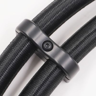 Pure Stealth Billet Aluminum Non-Floating Double 5/8" Heater Line Clamp - .875" x .875" - X8206