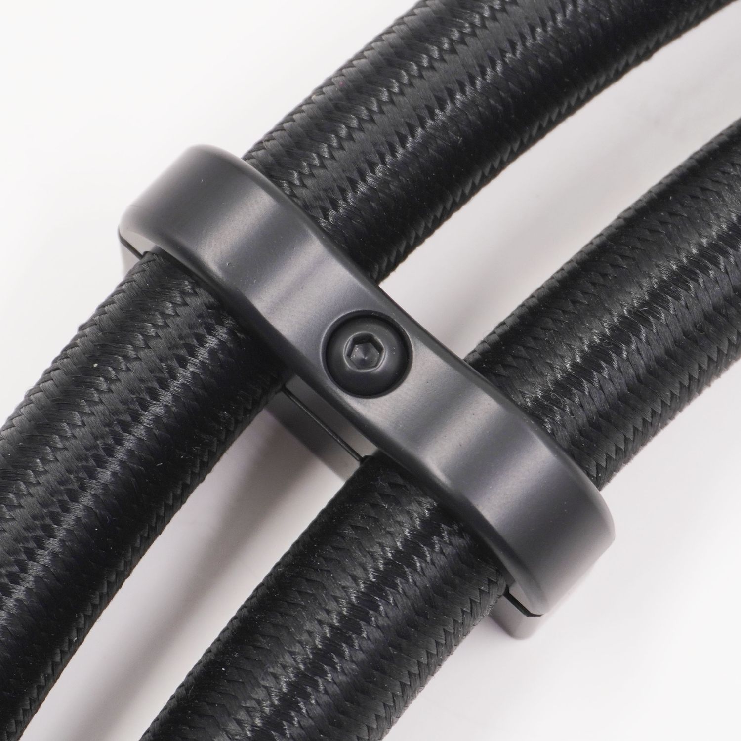 Pure Stealth Billet Aluminum Non-Floating Double 5/8" Heater Line Clamp - .875" x .875" - X8206