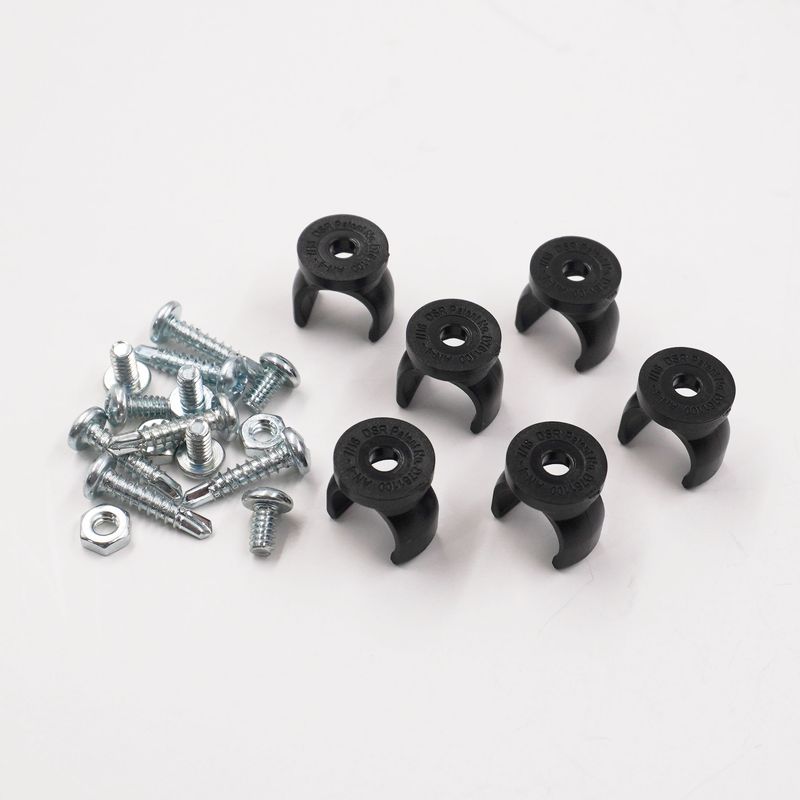 Braided Line Clamp Kit - 6 pack -  -4 AN or 7/16" - 2416-6