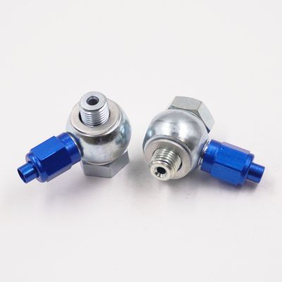 Master Cylinder Banjo Kit: 3/8-24 &amp; 7/16-24 x -3 AN - Steel W/ Aluminum Tube Nuts &amp; Tube Sleeves -3030