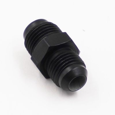 Pure Stealth Power Steering Adapter: 11/16-18 Male Inverted Flare To -6 AN - (Steel) - (1 Adapter) - X11750