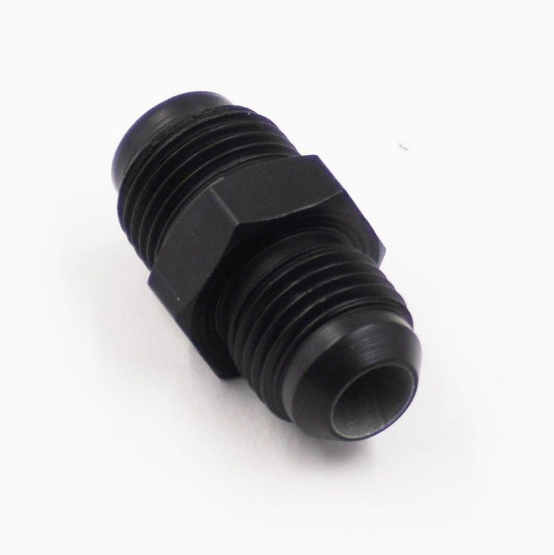 Pure Stealth Power Steering Adapter: 11/16-18 Male Inverted Flare To -6 AN - (Steel) - (1 Adapter) - X11750