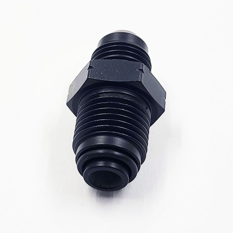 Pure Stealth Power Steering Adapter: 14MM 1.5 Male Thread With Viton O-Ring To -6 AN - (Steel) - (1 Adapter) - X11770