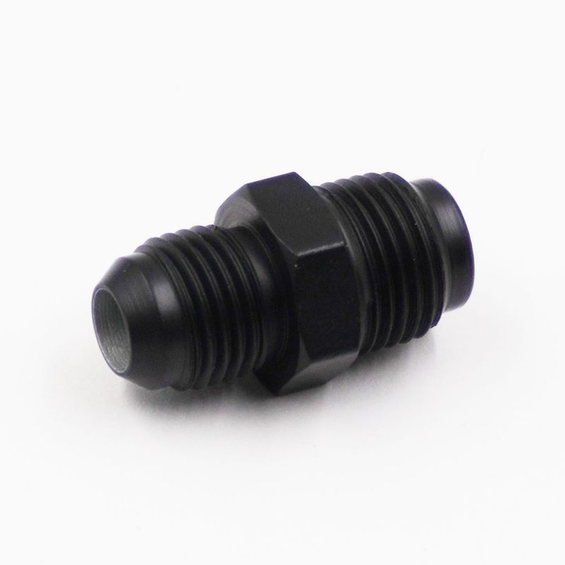 Pure Stealth Adapter: Power Steering Box Fitting 5/8-18 Male Inverted Flare To -6 AN - (Steel) - (1 Adapter) - X11740