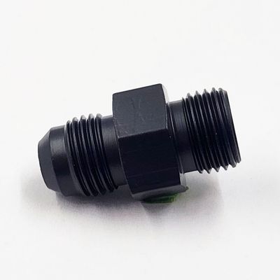 Pure Stealth Power Steering Adapter: 9/16-18 Male Inverted Flare To -6 AN - (Steel) - (1 Adapter) - X11745