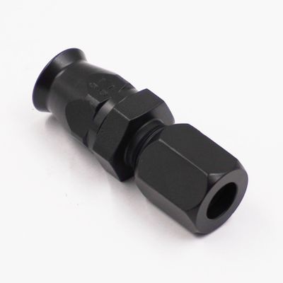 Pure Stealth 3/8" Tube Compression x -6 AN Braided Teflon Hose. (Steel) - (1 Hose End) - X11825