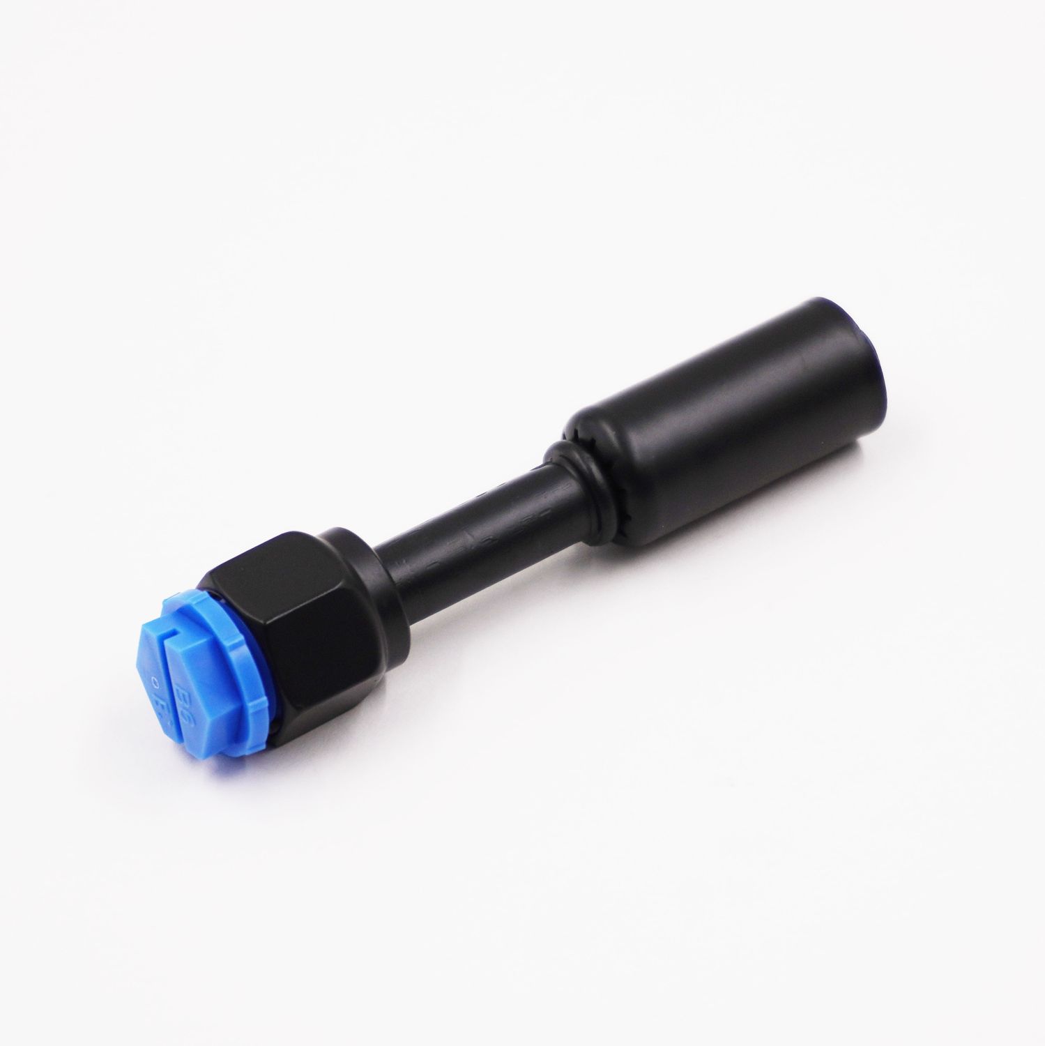 Pure Stealth Black Reduced Barrier Beadlock A/C Hose End Fittings - Straight, Size: #6 - X358110