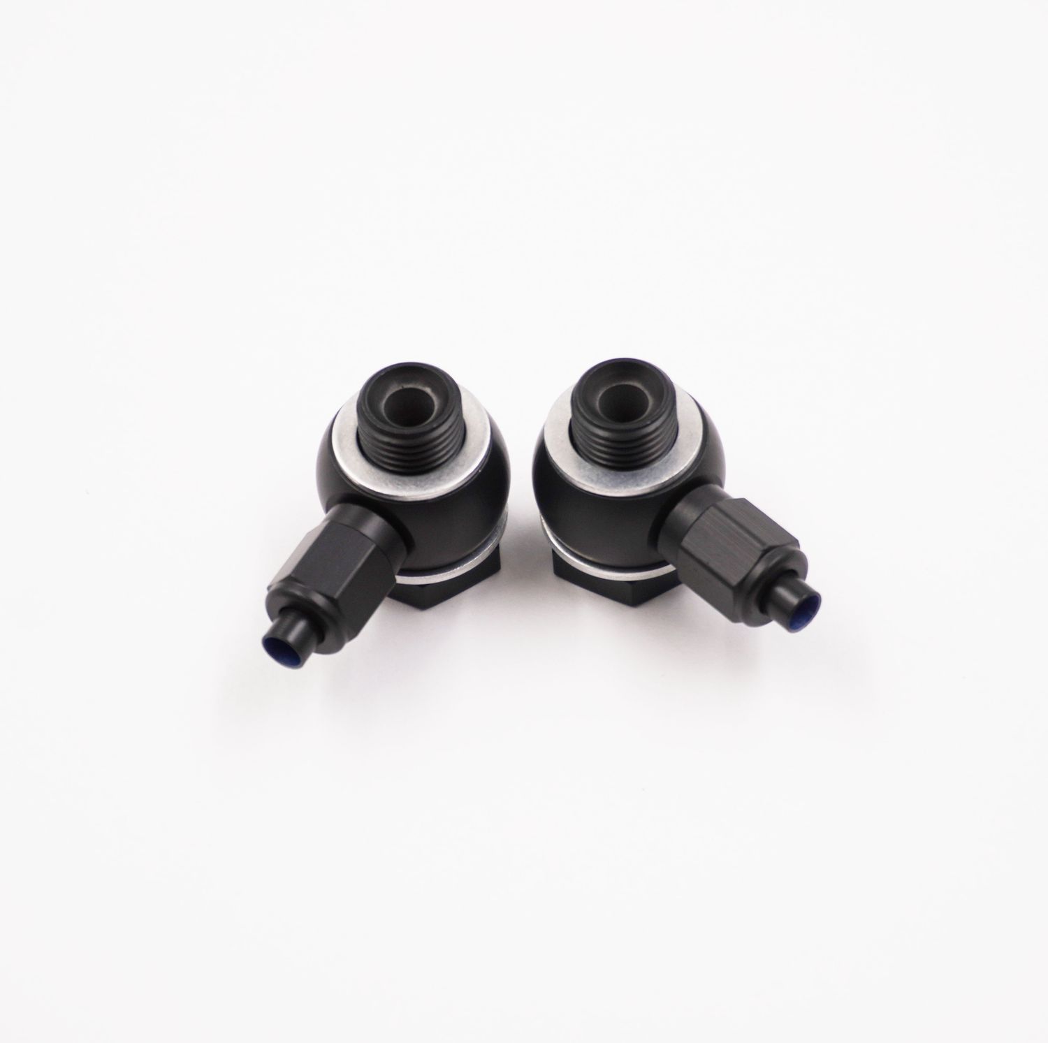 Pure Stealth Master Cylinder Banjo Kit: 10MM-1.00 &amp; 10MM-1.00 x -3 AN - Steel W/ Aluminum Tube Nuts &amp; Tube Sleeves -X3096