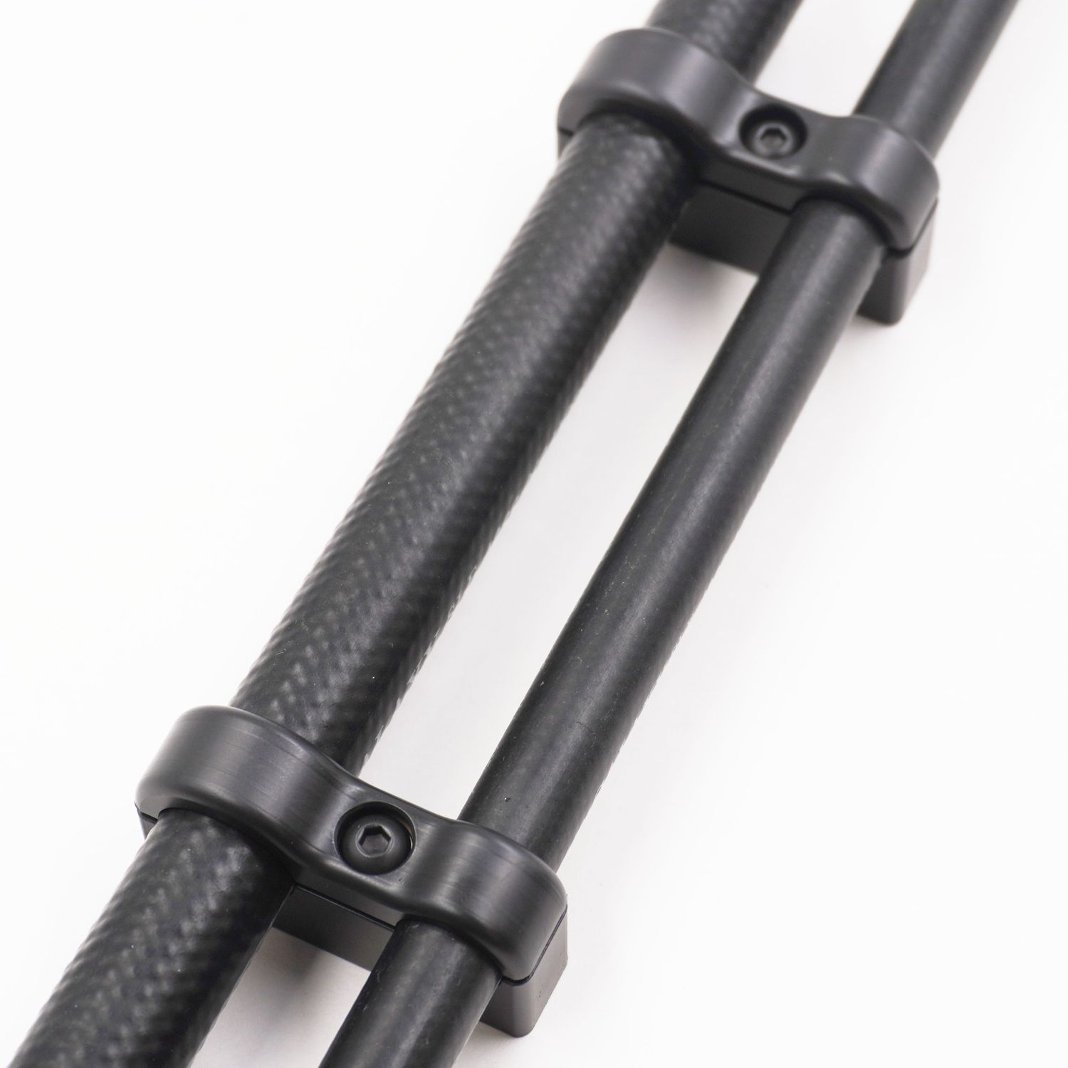 Pure Stealth Billet Aluminum Non-Floating Double #6 &amp; #10 Reduced Barrier A/C Line Clamp - .750" x .540" - X8203
