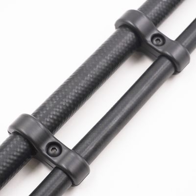 Pure Stealth Billet Aluminum Floating Double #6 &amp; #10 Reduced Barrier A/C Line Separator - .750" x .540" - X8302