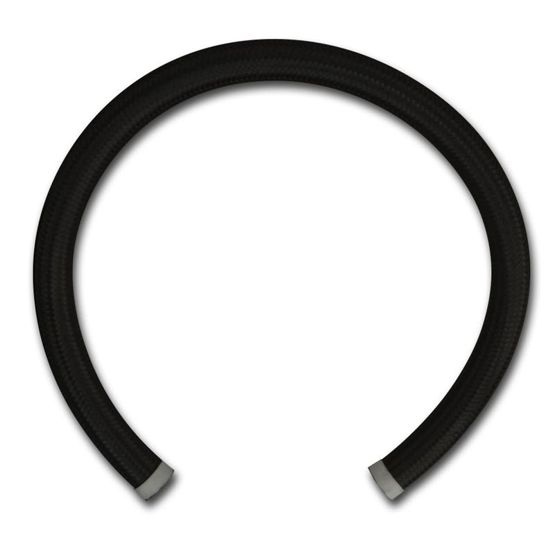 -16 AN Radiator Hose - 3' Long - Black Nylon Braid -B-16AN3FT