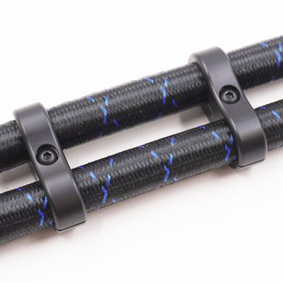 Pure Stealth Billet Aluminum Floating Double #10 Reduced Barrier A/C or Heater Line Separator - .750" x .750" - X8307