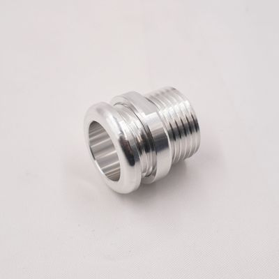 Reduced Barrier &amp; E-Z Clip A/C Aluminum Pass Through Grommet with Lock Nut: #10 (Machine Finish)- 15145