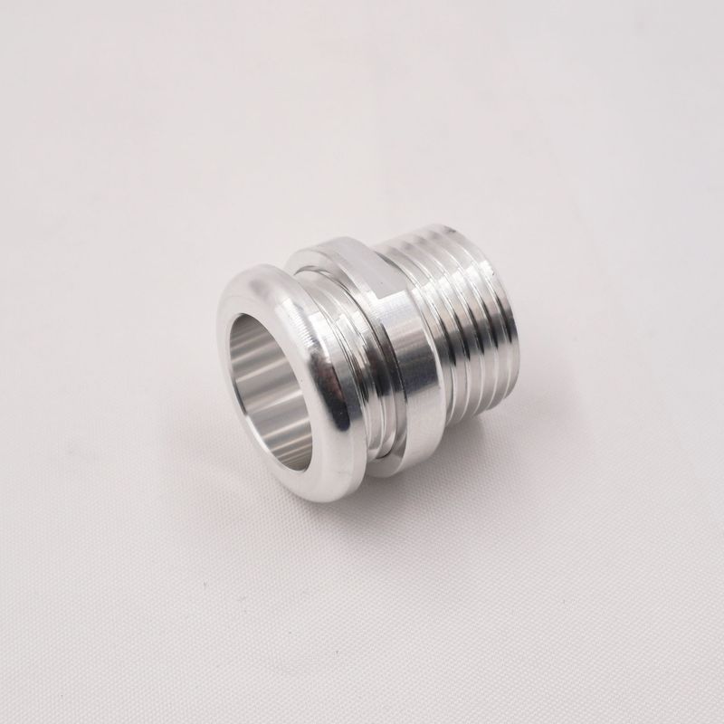 Reduced Barrier &amp; E-Z Clip A/C Aluminum Pass Through Grommet with Lock Nut: #10 (Machine Finish)- 15145
