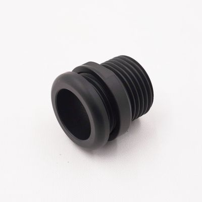 Pure Stealth Reduced Barrier &amp; E-Z Clip A/C Aluminum Pass Through Grommet with Lock Nut: #10 (Stealth Black Finish)- X15145